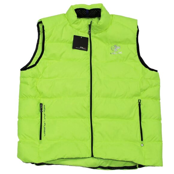 New RLX Ralph Lauren Puffer Down Vest! M L or XL Green  $198 RLX Emblem on Chest - Picture 1 of 4